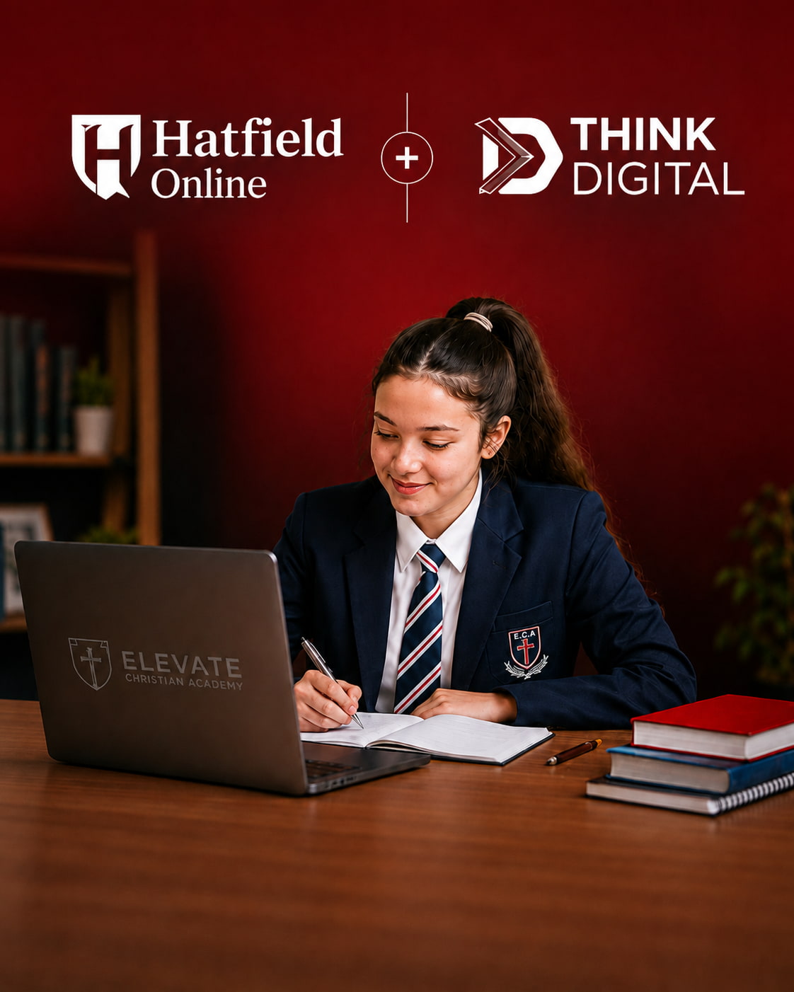 High School learner studying at Elevate Christian Academy