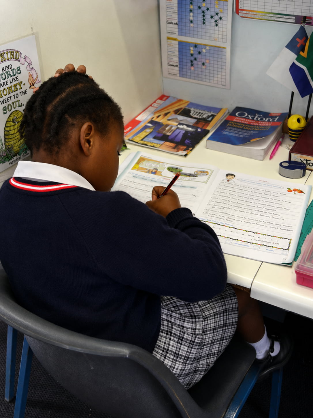 ECA Preparatory learners taking part in a classroom learning activity