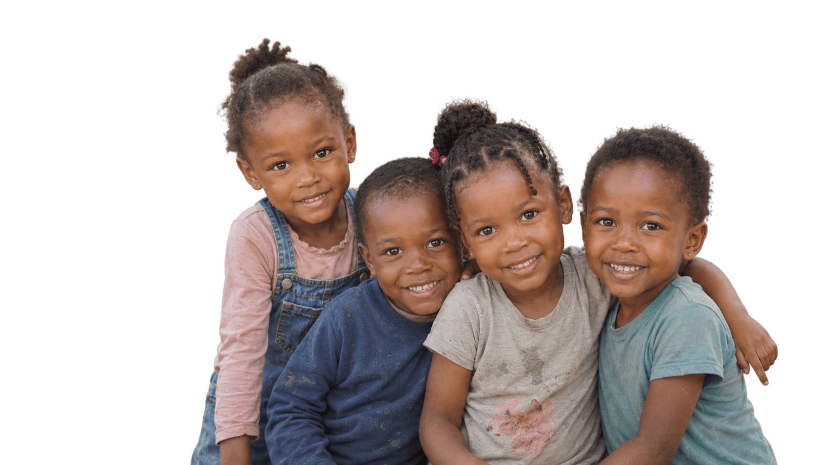 Children from the Fountain of Life and Dayspring mission schools