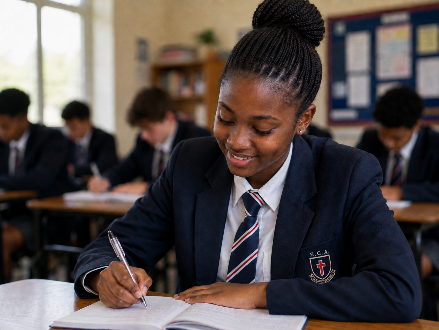 Elevate Christian Academy learner working independently in class