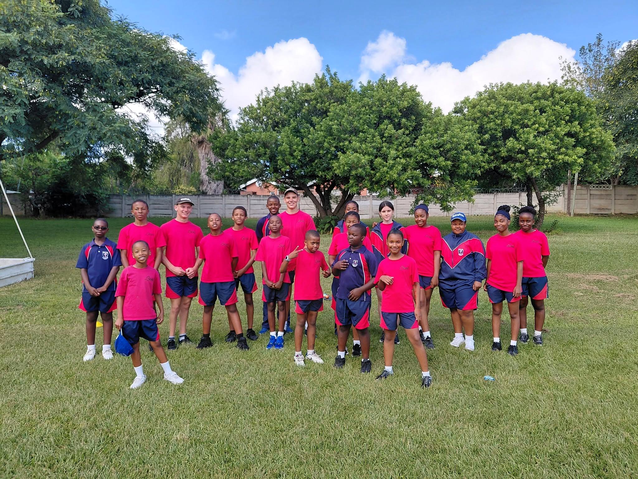 ECA learners taking part in a Levi school sports activity