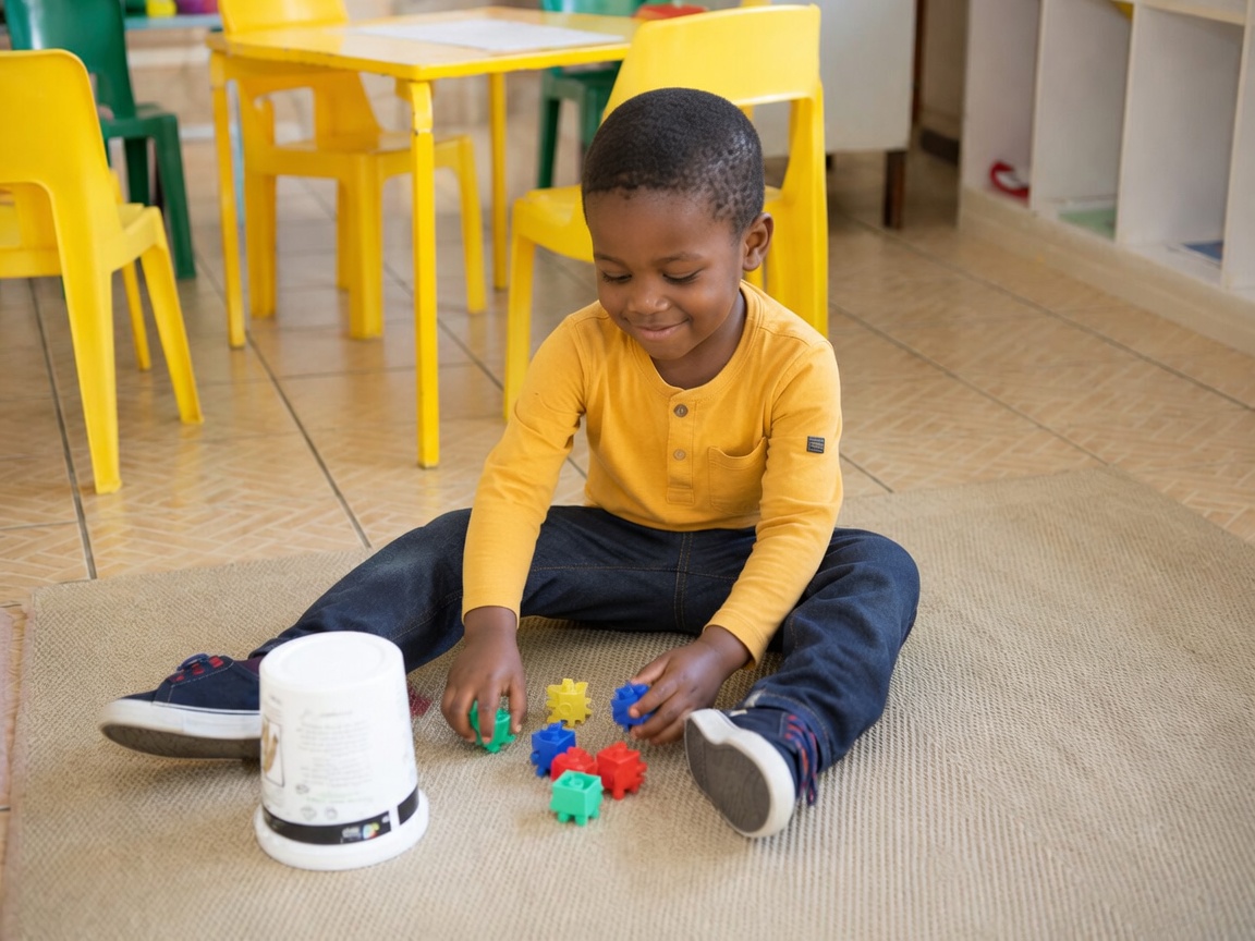 A young learner enjoying play-based learning at Elevate Christian Academy Pre-School